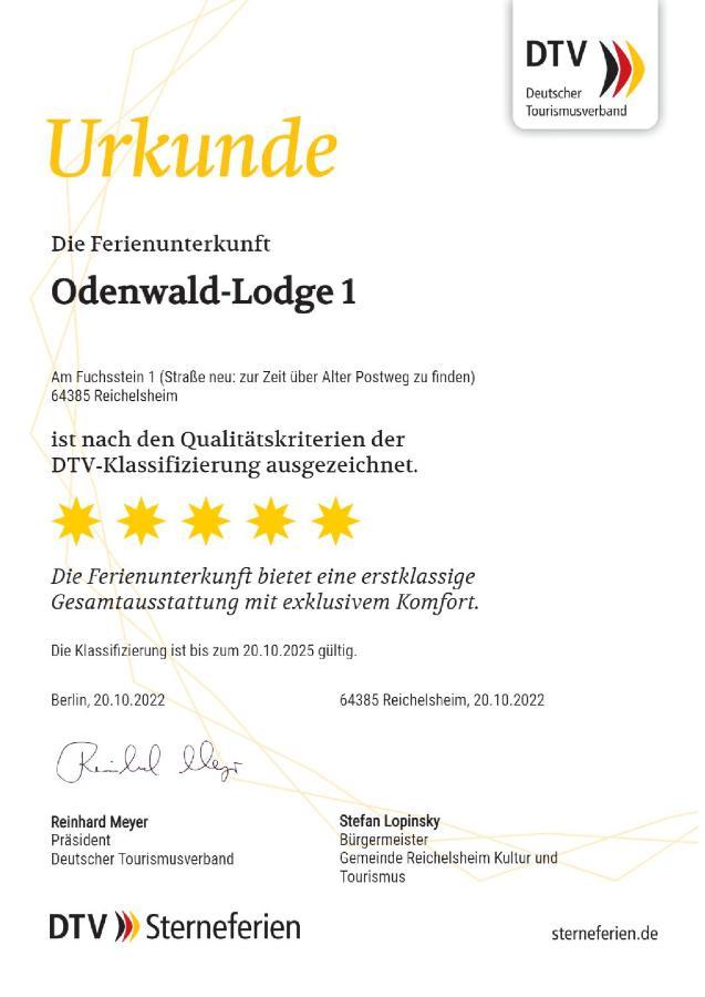 Odenwald-lodge Mit Infrarotsauna Und E-ladestation 